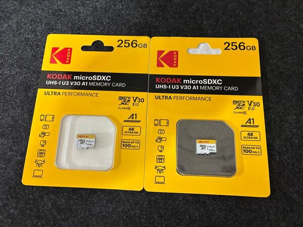 Kodak コダック マイクロSDカード 256GB 2個 セット
