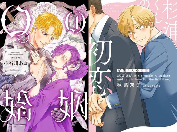 新刊BLコミック2冊セット 杉浦くんの初恋 Qの婚姻