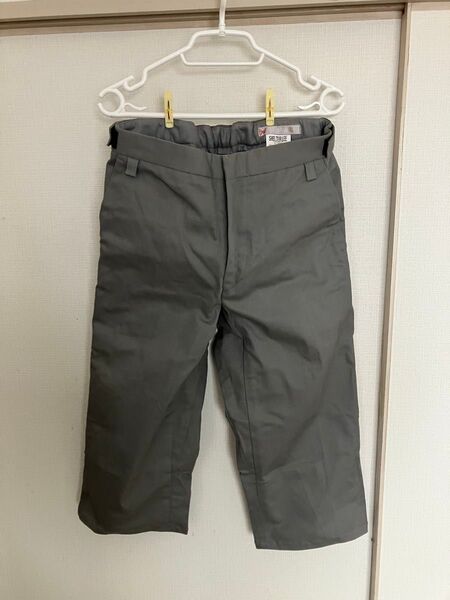SHELTER LEE シェルターリー メンズ パンツ グレー 七分丈 ストレッチ 日本製 ウエストゴム M