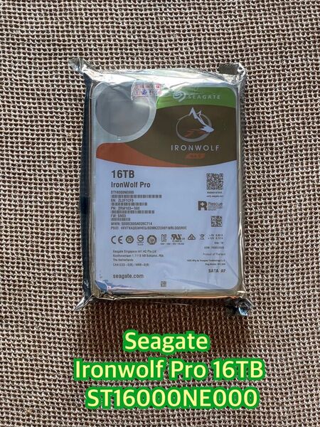 【未使用】Seagate Ironwolf Pro 16TB ST16000NE000