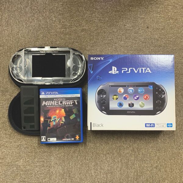 美品 PS VITA PCH-2000 ブラック 16GBメモリーカード付属他