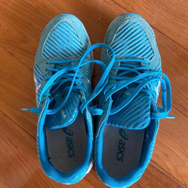 asics ランニングシューズ 24.5cm ブルー