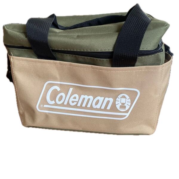 Coleman クーラーバッグ カーキ×ベージュ