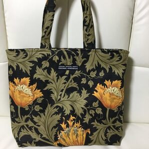ウィリアムモリスアネモネ、ハンドメイド トートバッグ 花柄