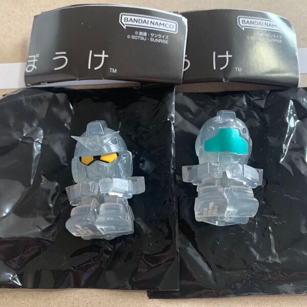 まちぼうけ 機動戦士ガンダムの場合 ブラッククリア ver. 連邦2種セット ガチャ ガンダム ジム ガシャポン戦士