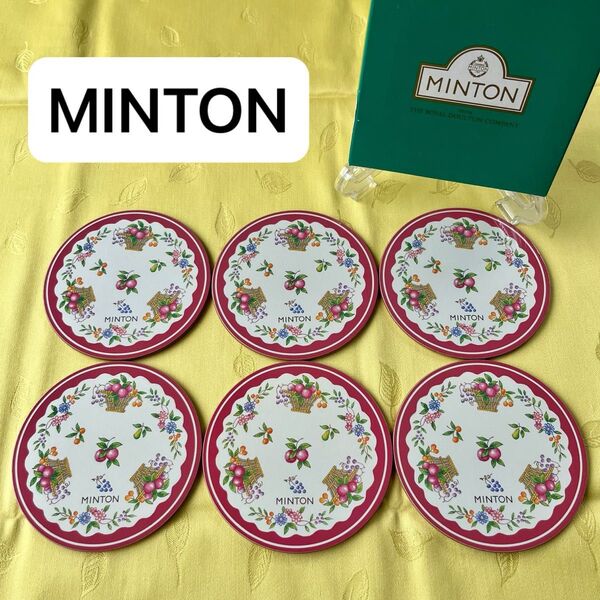 【 新品 】ミントン MINTON コースター 6枚セット コルク
