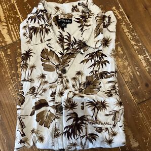 【夏に向けて】GEORGE. アロハシャツ ヤシの木柄 Lサイズ