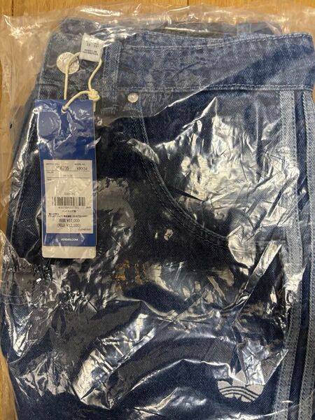 【新品・未使用】adidas アディダス アディカラー ファイヤーバード デニム ショーツ 33インチ
