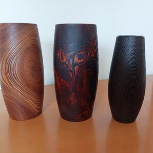 木製花器3点