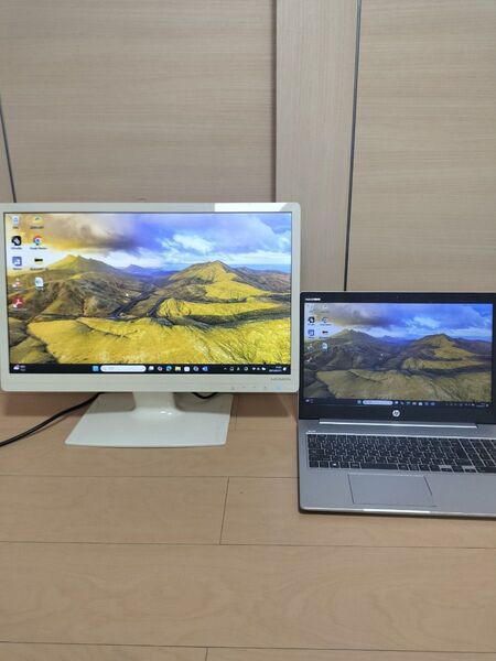 23.8インチ フルHD液晶モニター LCD-AD242EW (フルHD 23.6型LED液晶) ホワイト