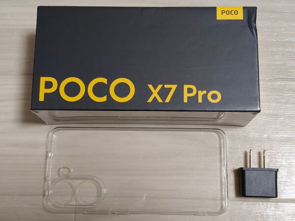 【新品未開封】POCO X7 Pro 8GB 256GB ブラック グローバル版 クリアケース付き