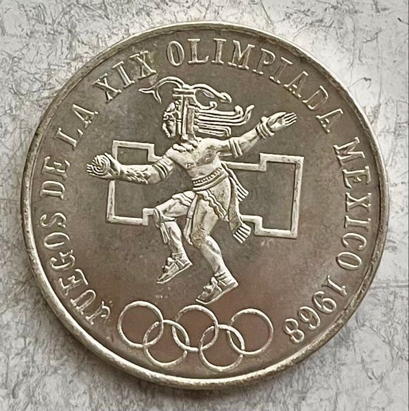 H153 1968年 25ペソ銀貨 オリンピック メキシコ