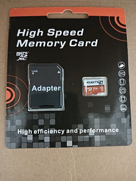 64GB MicroSD マイクロSDカード マイクロSDアダプター