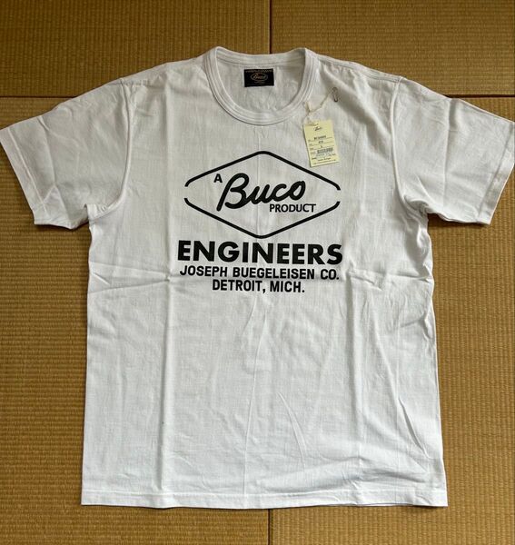 THE REAL McCOY’S/BUCO 半袖Tシャツ ホワイト Lサイズ 型番BC24003
