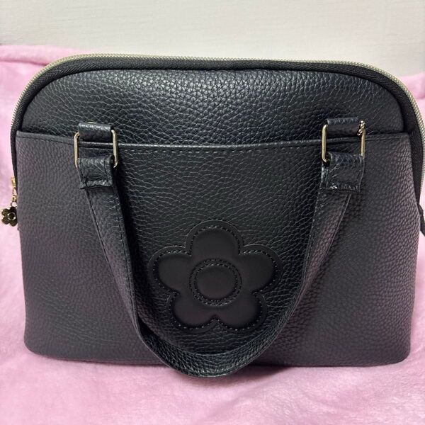 MARY QUANT ハンドバッグブラック