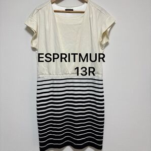 ESPRITMURボーダー柄ワンピース Mサイズ