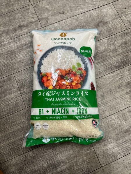 タイ産ジャスミンライス 無洗米 5kg Wonnapob