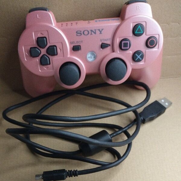 〈ピンク激レアカラー〉SONY PS3 DUALSHOCK3 ワイヤレスコントローラー デュアルショック3