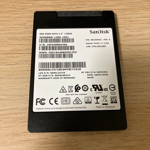 SanDisk 128GB SATA SSD