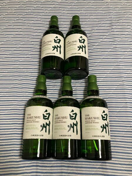 【5本セット】サントリーシングルモルトウイスキー《白州》700ml