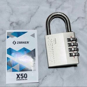 ZARKER ザーカー 4桁ダイヤル式ロック南京錠 倉庫 工具箱再設定可能ロック-好きな番号の設定が簡単に可能 X50
