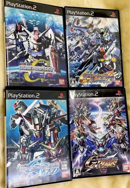 SDガンダム Gジェネレーション 4本セット(SEED NEO SPIRITS WARS) PS2 機動戦士ガンダム ソフト
