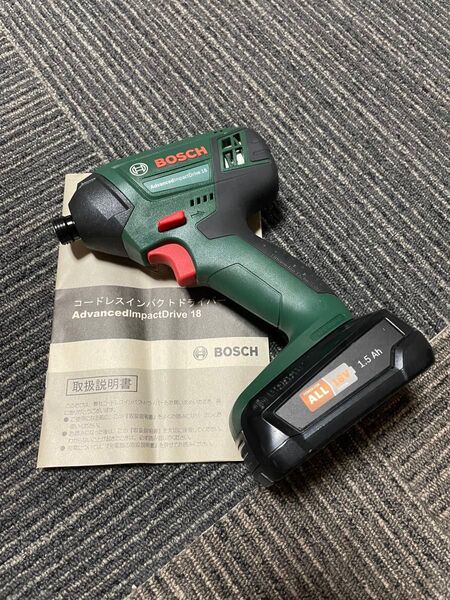 美品 BOSCH インパクトドライバー 18V バッテリー
