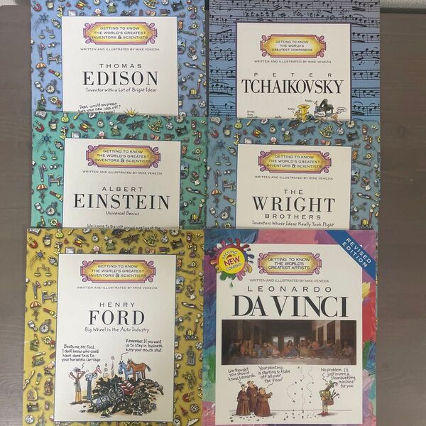 (半額以下)スカラスティック Scholastic 英語絵本 洋書絵本 偉人 伝記 6冊セット 多読 読み聞かせ 英語教材