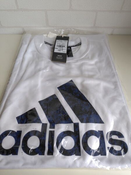 adidas Tシャツ 新品未使用 メンズ ホワイト/ネイビー