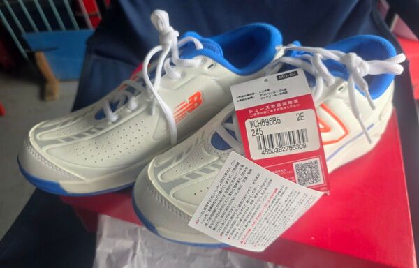 New Balance テニスシューズ WCH696B5 24.5cm ホワイト