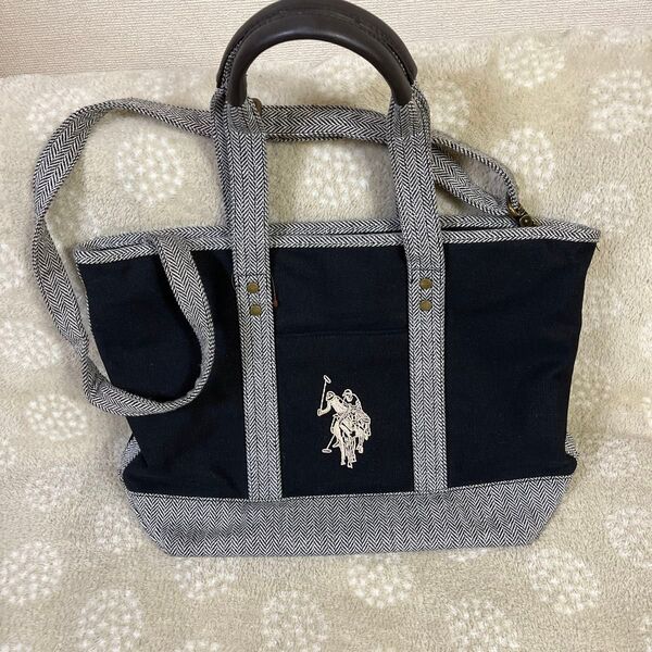未使用♪ ユーエスポロアッスン 2way トートバッグ ショルダーバッグ U S POLO ASSN