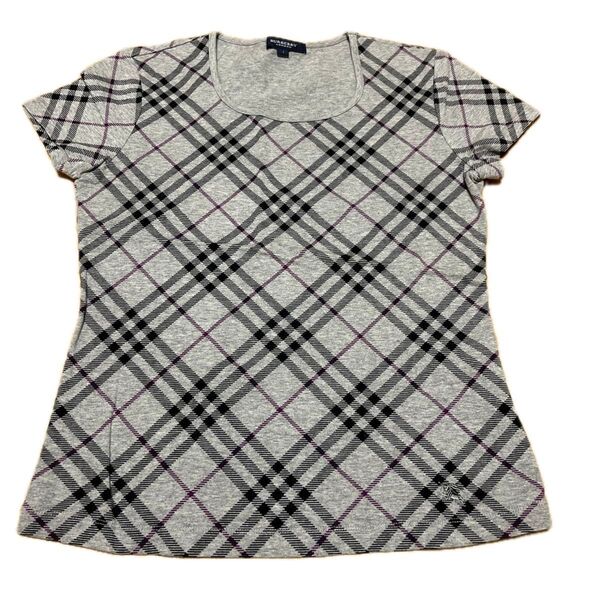 美品♪ burberry london バーバリーロンドン カットソー BURBERRY ノバチェック柄