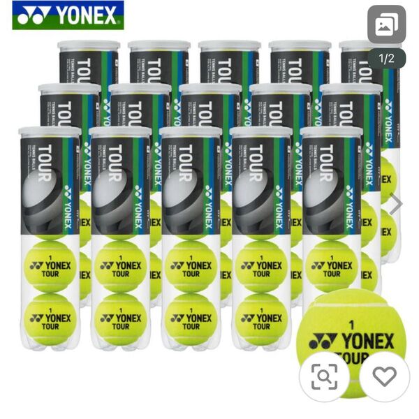新品・未開封♪ ヨネックスYONEXテニス 硬式テニスボール 1ケース 60球
