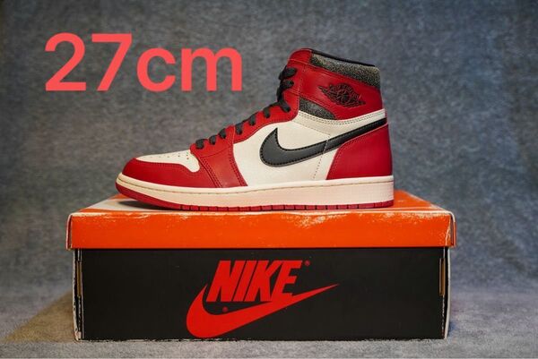 Nike Air Jordan 1 High OG "Lost & Found/Chicago 27cm