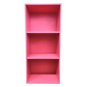 【新品】カラーボックス3段 1個(ショッキングピンク)3段ボックス