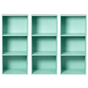 【新品】カラーボックス 3段 3個セット(ミントグリーン)3段ボックス 収納家具 子供部屋
