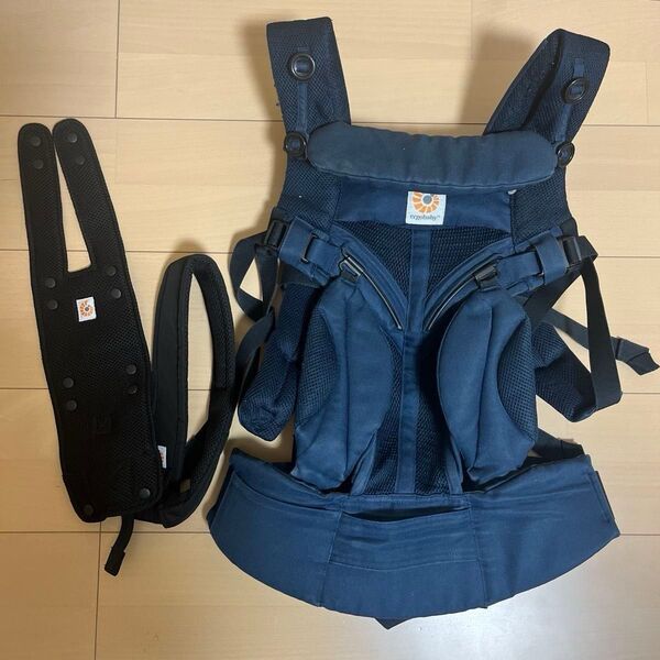 エルゴベビー オムニ360 クールエア 抱っこ紐 ネイビー メッシュ OMNI360 ergobaby 抱っこひも ベビーキャリア