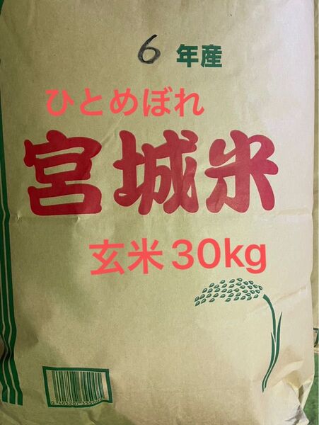 宮城県産 ひとめぼれ 玄米 30kg