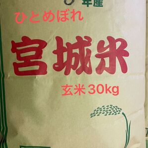 宮城県産 ひとめぼれ 玄米30kg 未検査米