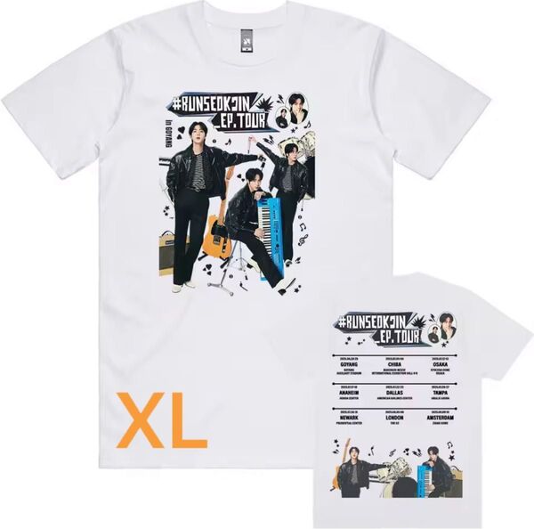 BTS ジン JIN echo Tシャツ XL 新品 韓国マスター 韓国カフェ