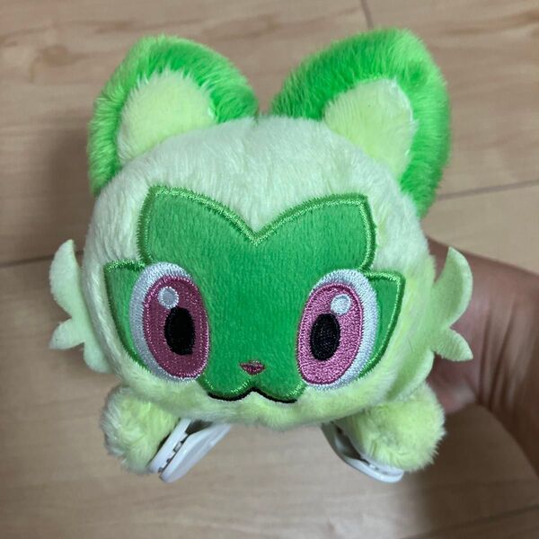 くっつきぬいぐるみ ニャオハ クリップ ぬいぐるみ 美品 ポケモンセンター限定 ポケットモンスター