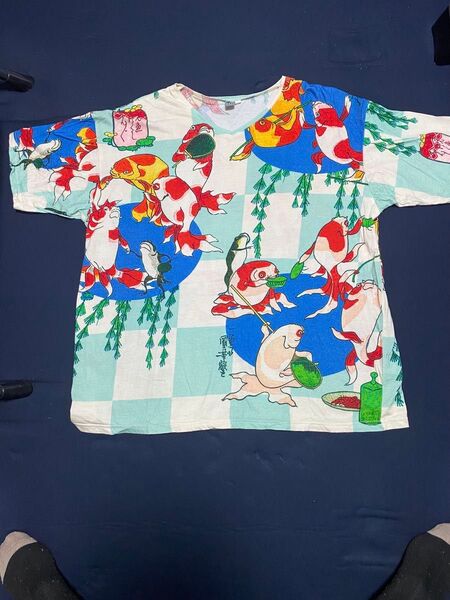 和柄Tシャツ L寸 Tシャツ