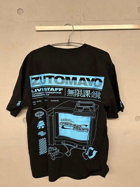 ずっと真夜中でいいのに。 テクノプア スタッフT Lサイズ バンダナ 半袖