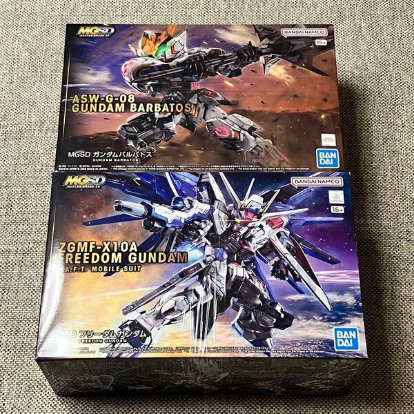 2個セット MGSD フリーダムガンダム ガンダムバルバトス 未組立 ガンプラ プラモデル