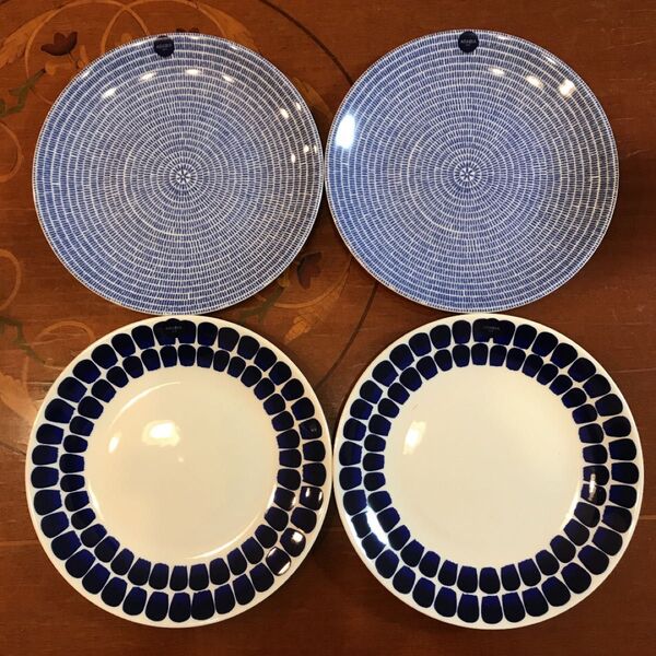 新品☆アラビア 24hアベック&トゥオキオ 20cmプレート 4枚セット