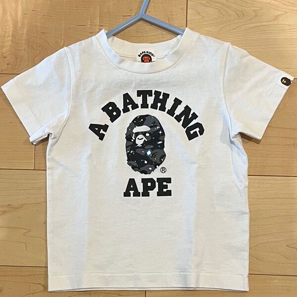 エイプキッズ BAPE KIDS 白Tシャツ サイズ100