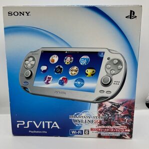 極美品 SONY PSVITA PCH-1000 アイスシルバー ファンタシースターオンライン2同梱版 完品
