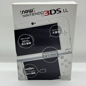 極美品 Nintendo Newニンテンドー3DS LL パールホワイト 上下IPS液晶