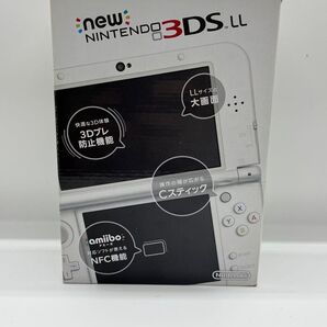 極美品 Nintendo Newニンテンドー3DS LL パールホワイト 上下IPS液晶