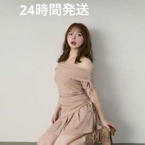 andmary Riny offshoulder set up beige アンドマリー